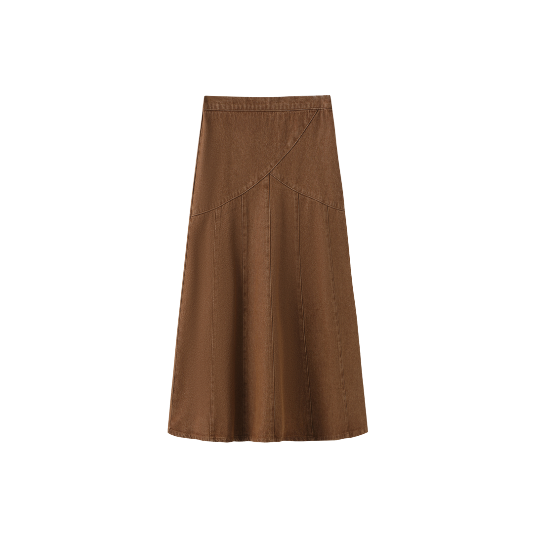 Rounded Cross Over Seam Skirt