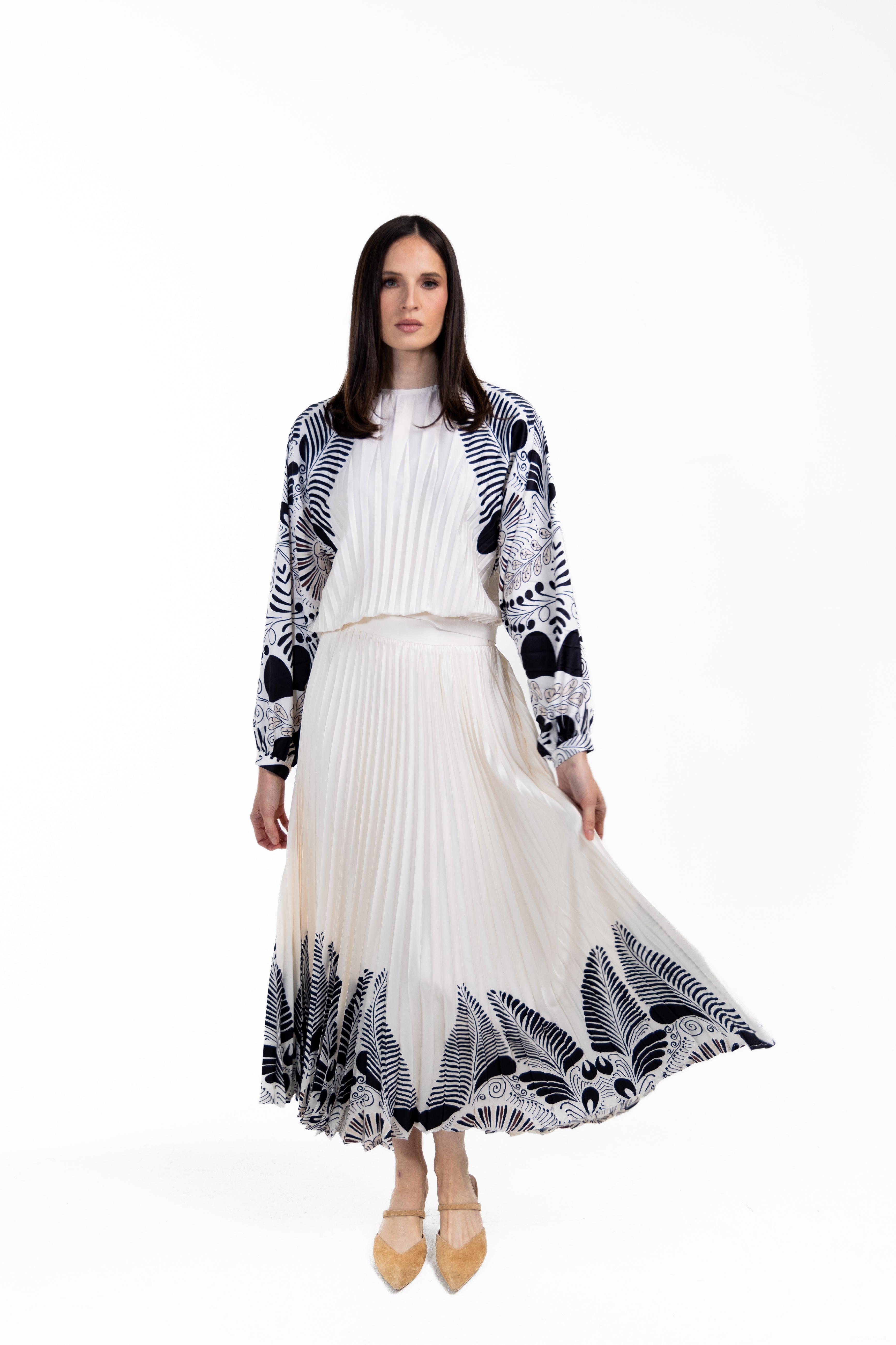 Malger Bottom Printed Skirt W-18176