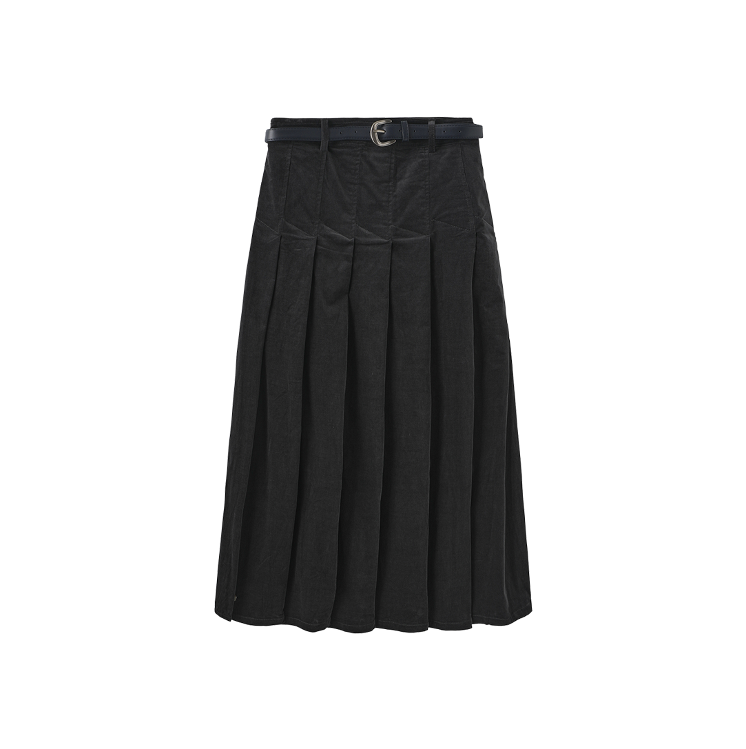 Curduroy Seam Detailed Skirt