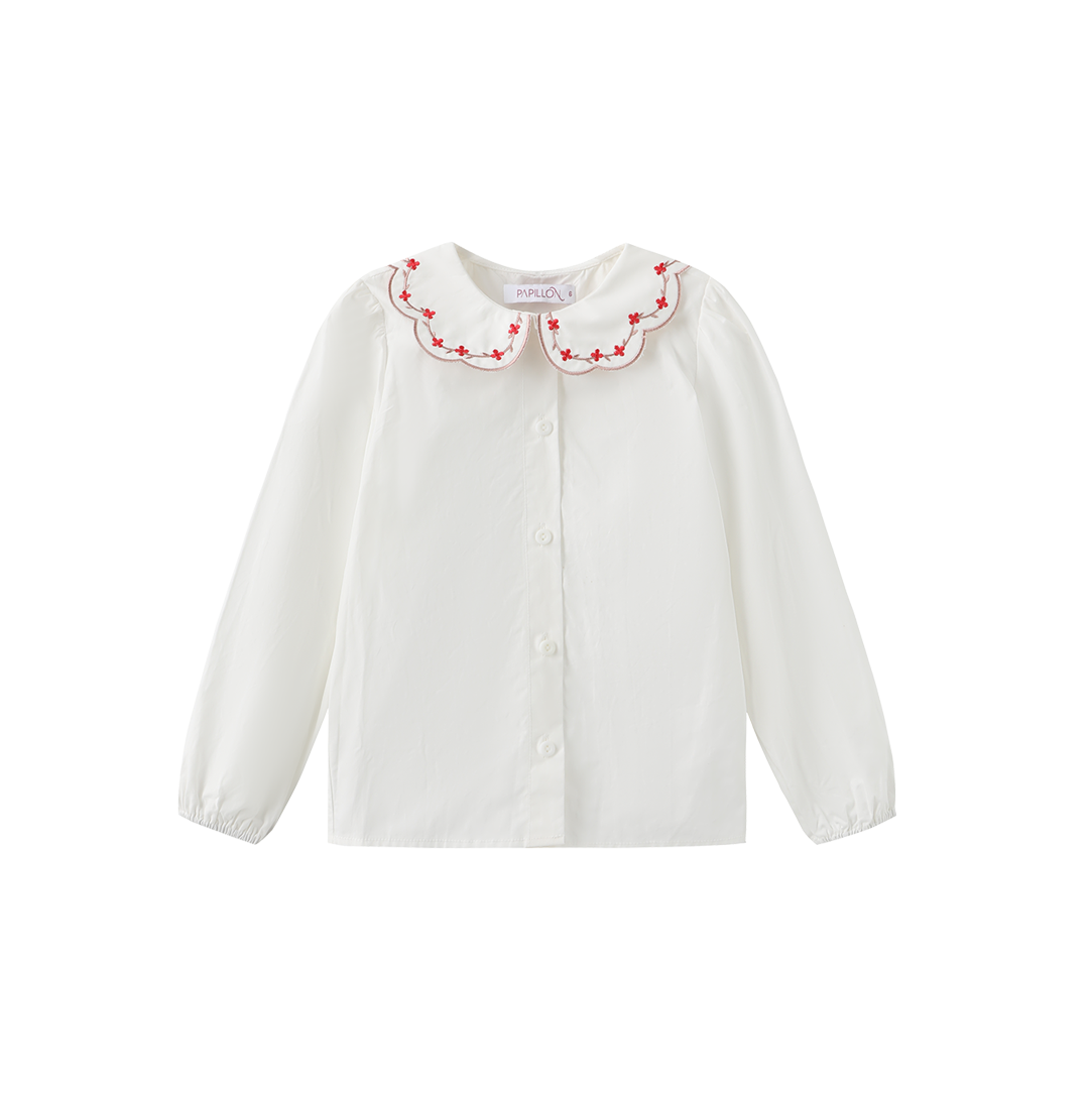 Scalloped Collared Blouse