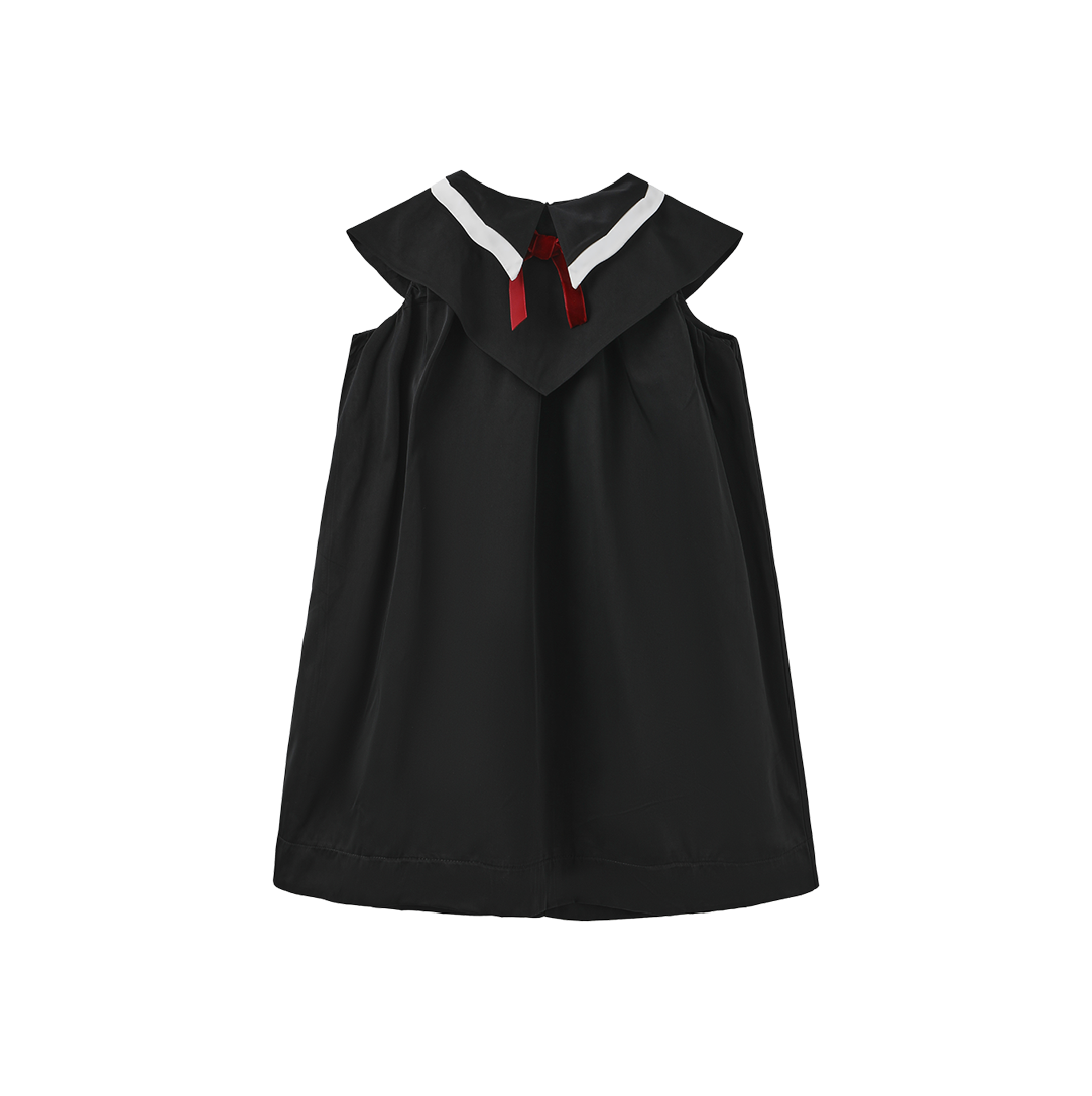 Trim Collared Sailor Dress