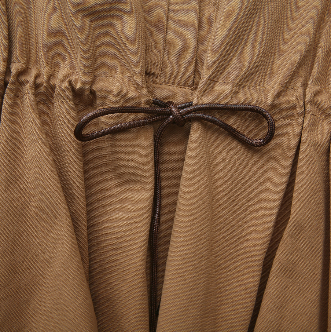 James Drawstring Bubble Hem Dress