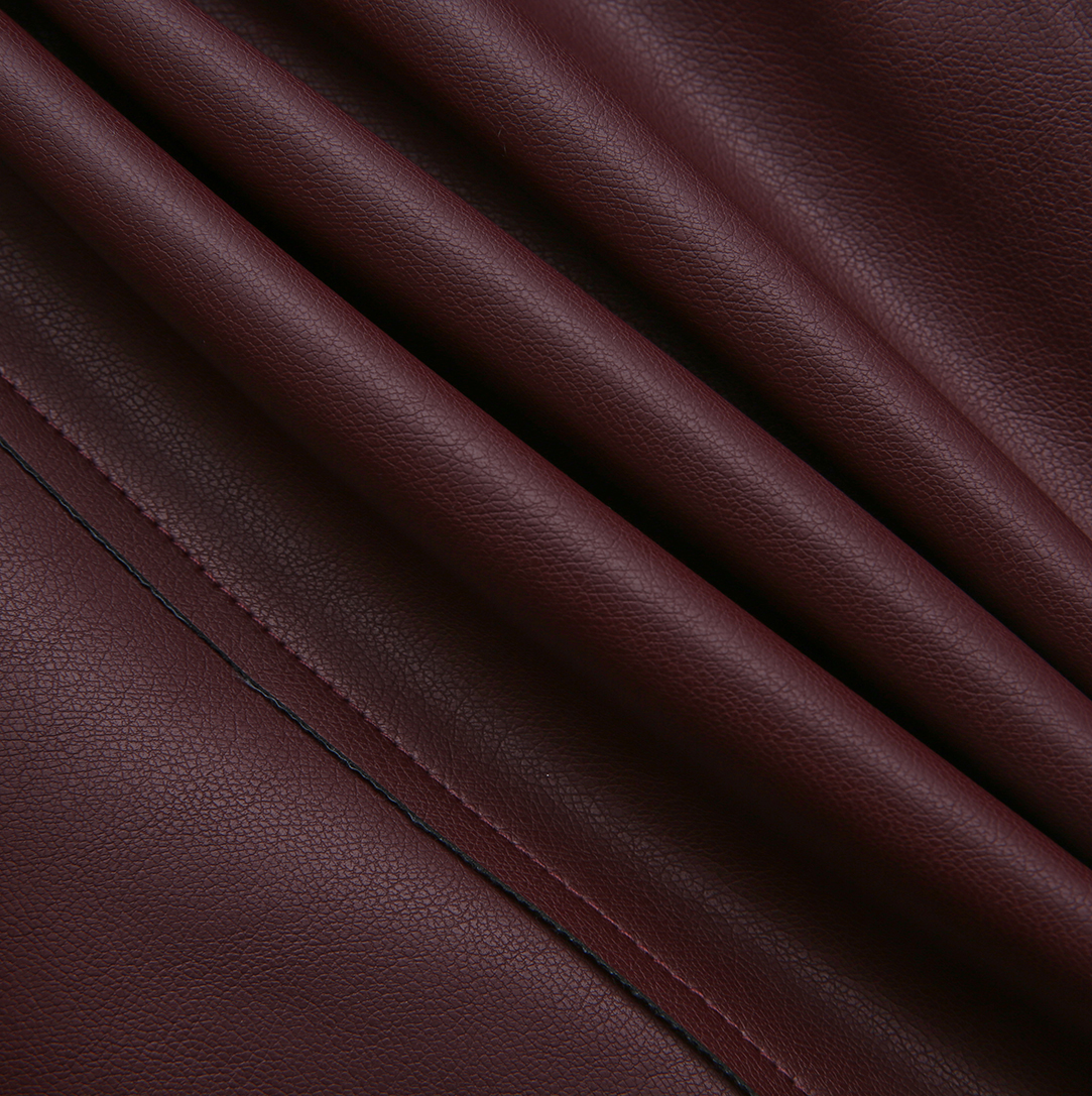 Burgundy Leather Blouse