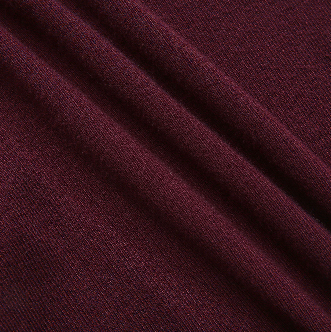 Ribbed Ruffle Mock