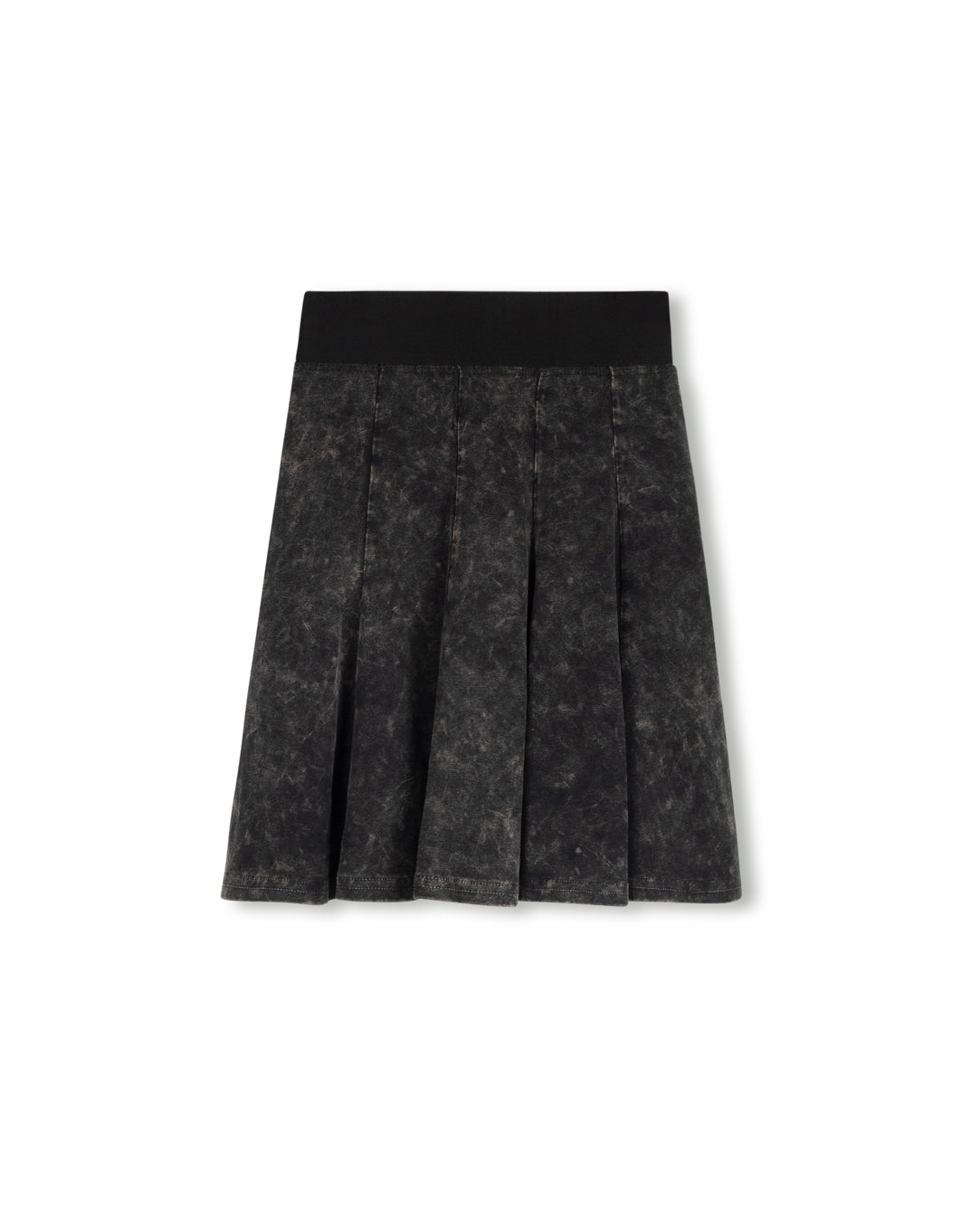 Elastic Waist Panel Knee Skirt - Junees