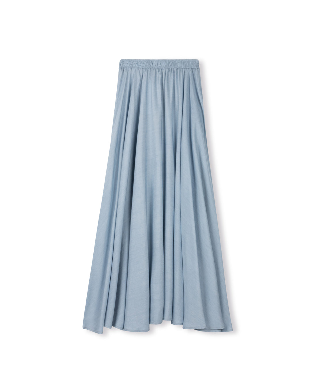 Flowy Denim Skirt W-19809