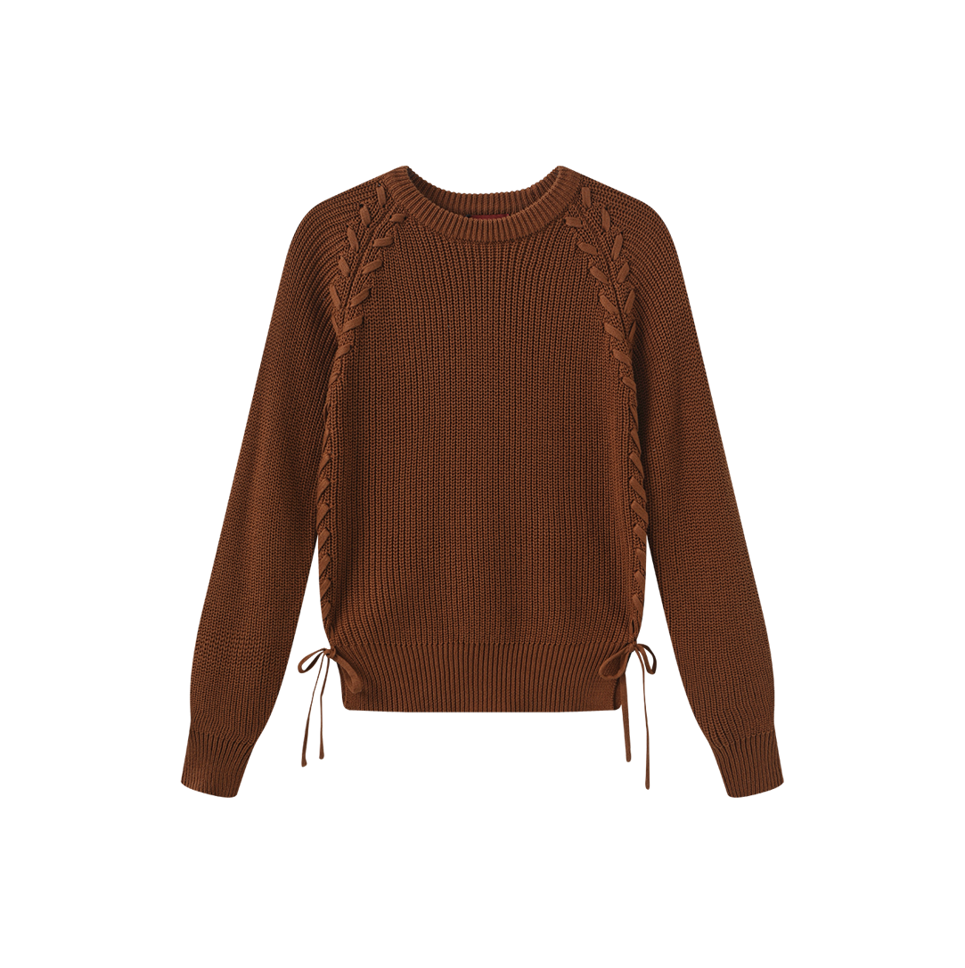 Braid Detailed Knit Top