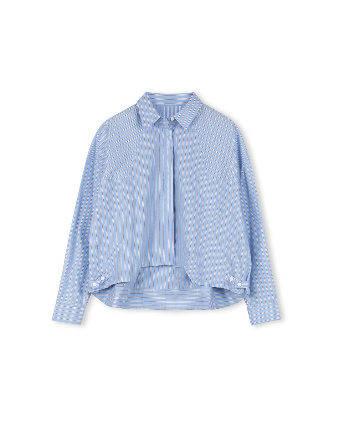 Seamed Boxy Striped Shirt - Junees