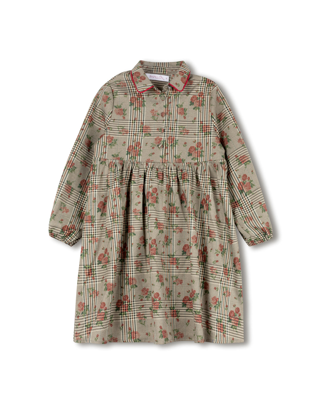 Burt Plaid And Floral Dress