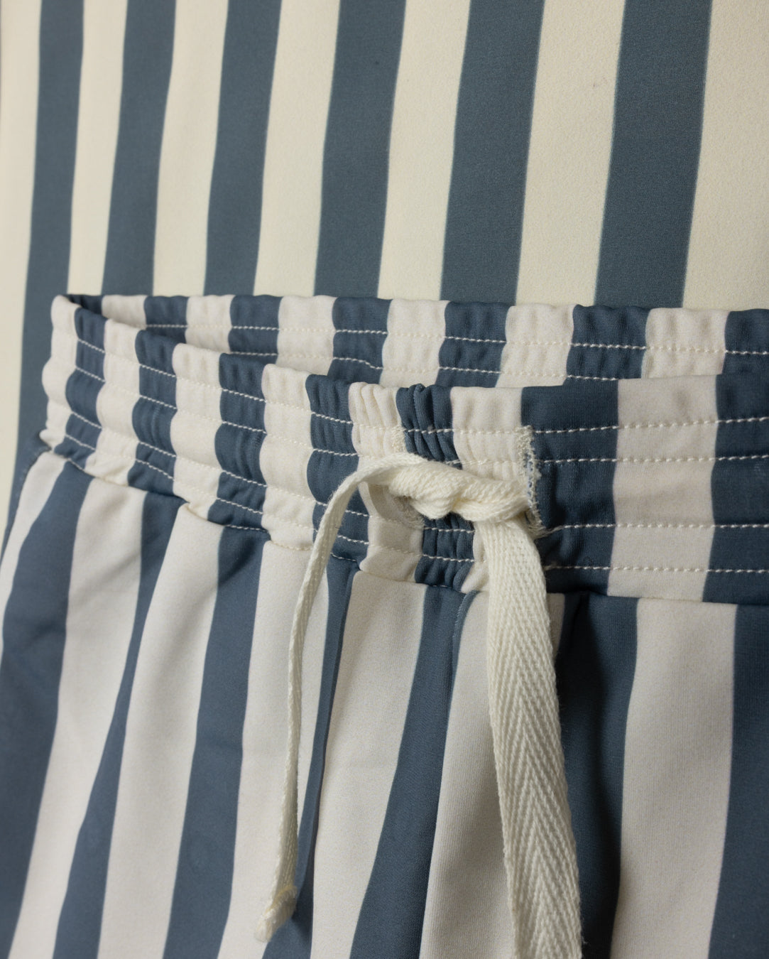 Wide Striped Trim Swim Tank And Shorts