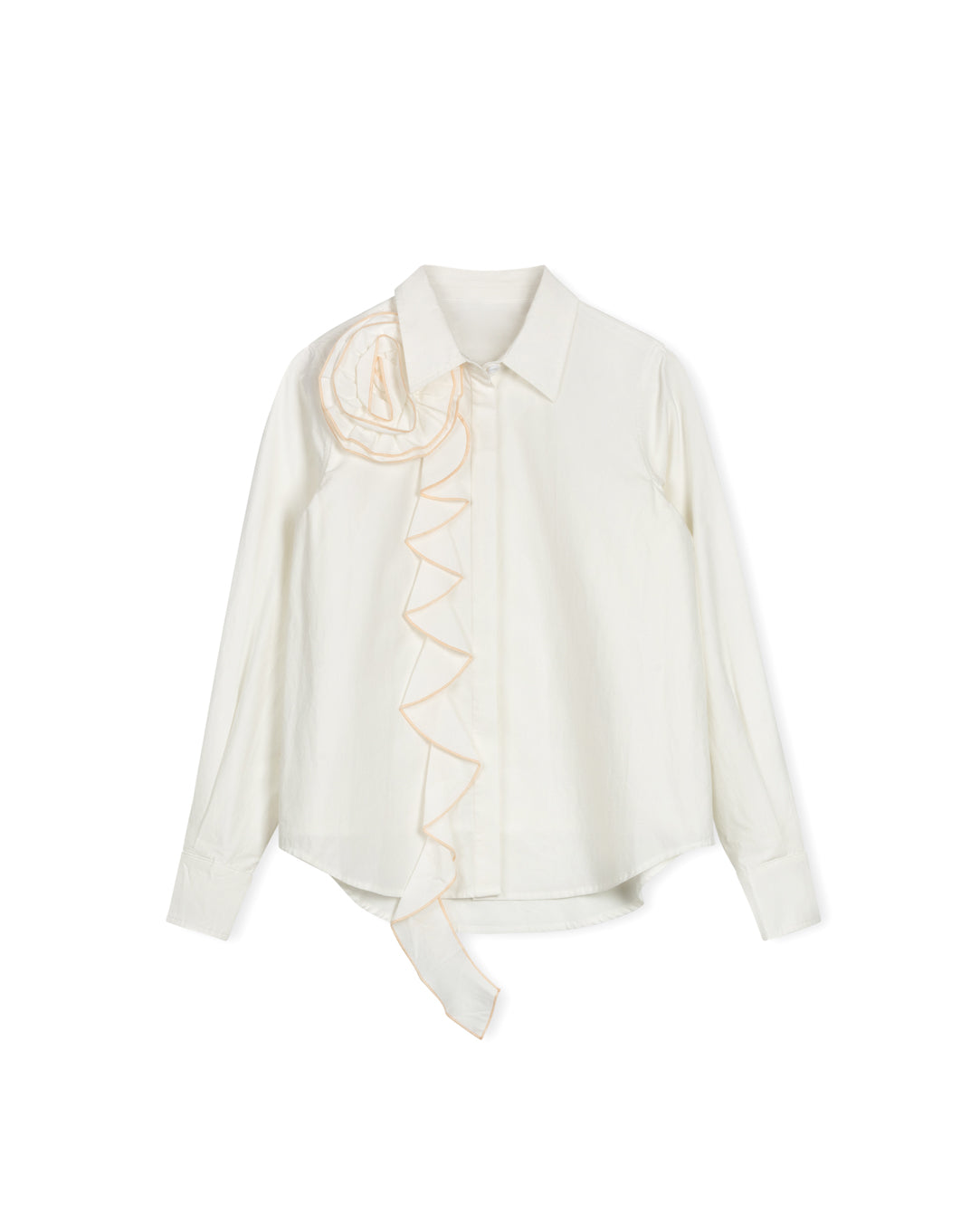 Flower Ruffle Blouse - Junees