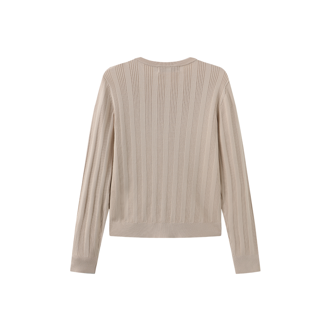Knit Ruffled Cardigan