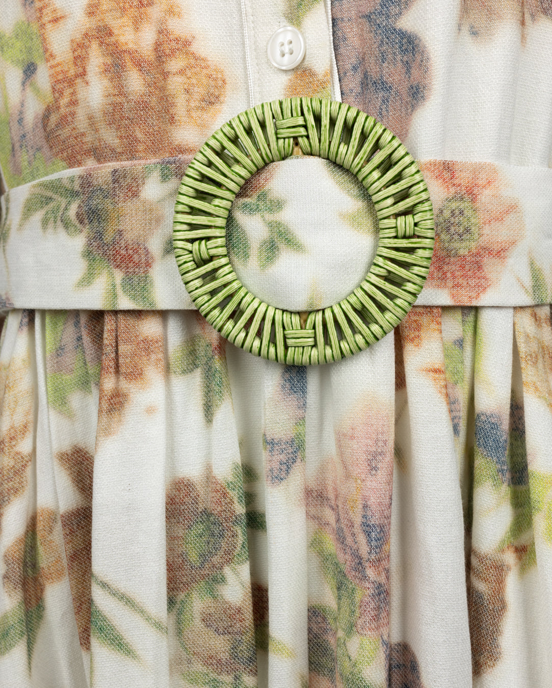 Thin Poplin Floral Dress