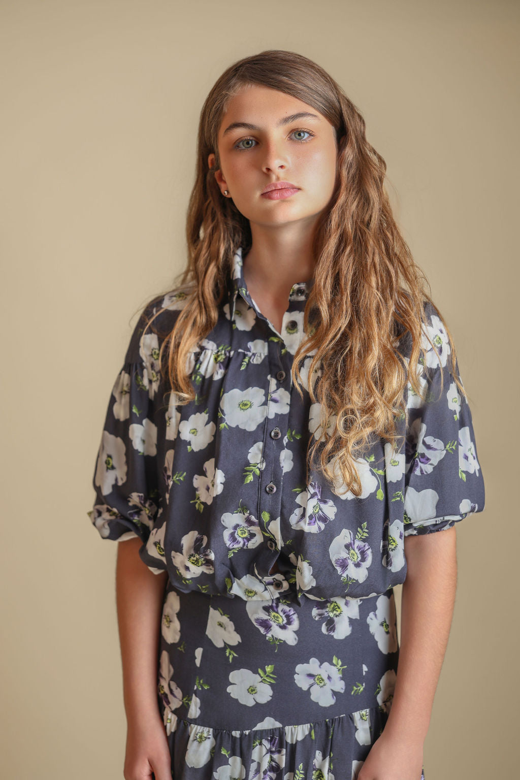 Jamie Floral Poplin Blouse