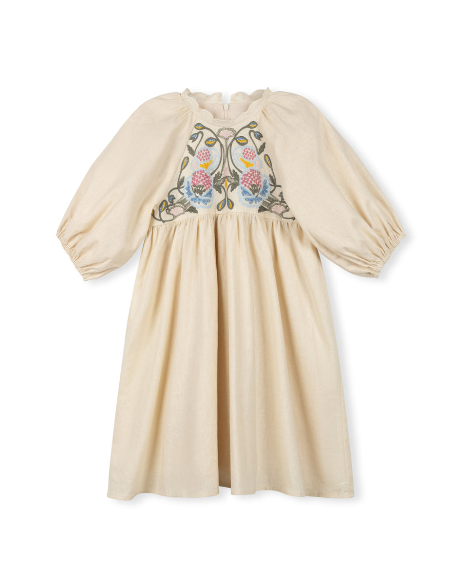 lilou embroidered dress Lilou Embroidery Maxi Dress