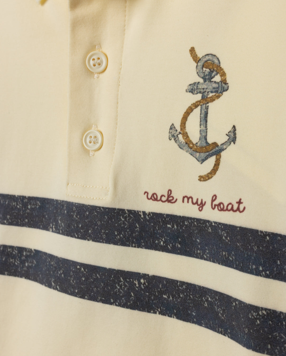 Flake Striped Detailed Polo