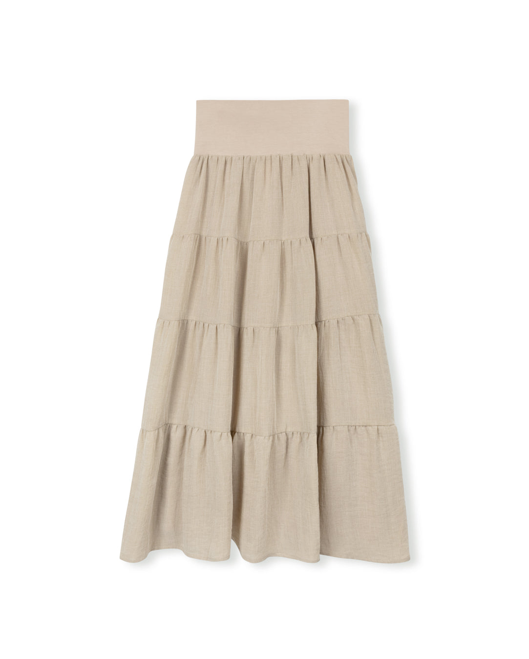 Tiered Tissue Maxi Skirt