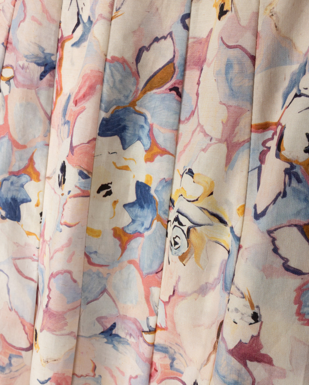 Len Floral Box Pleat Skirt