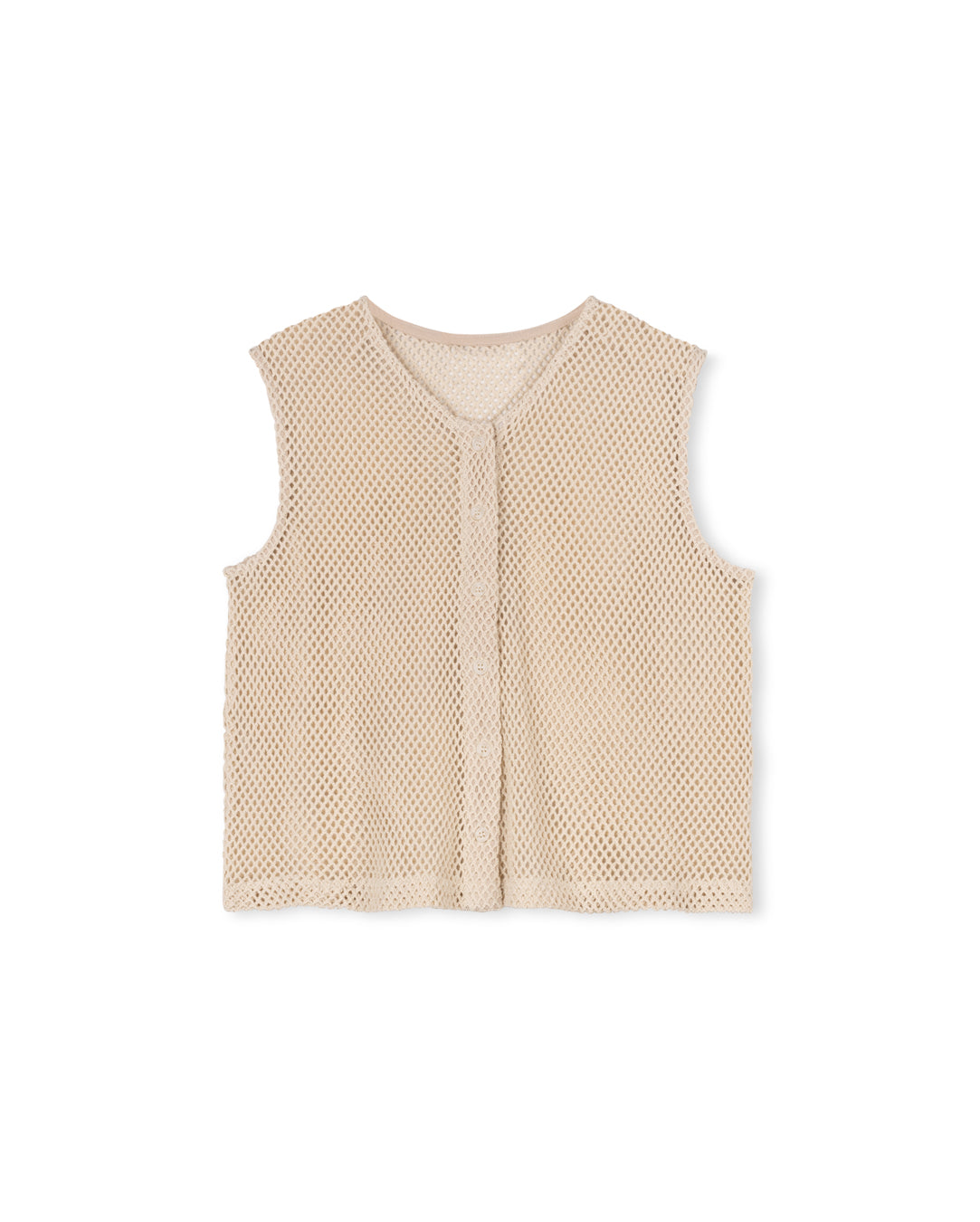 V-Neck Crocheted Vest