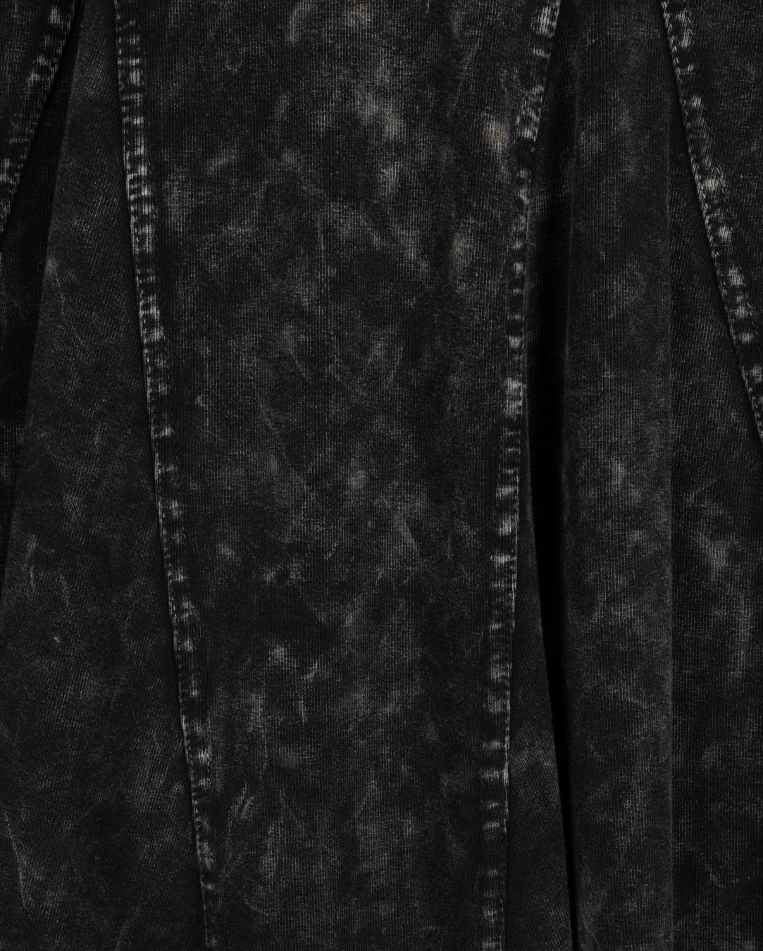 Mineral Wash Open Panel Midi Skirt