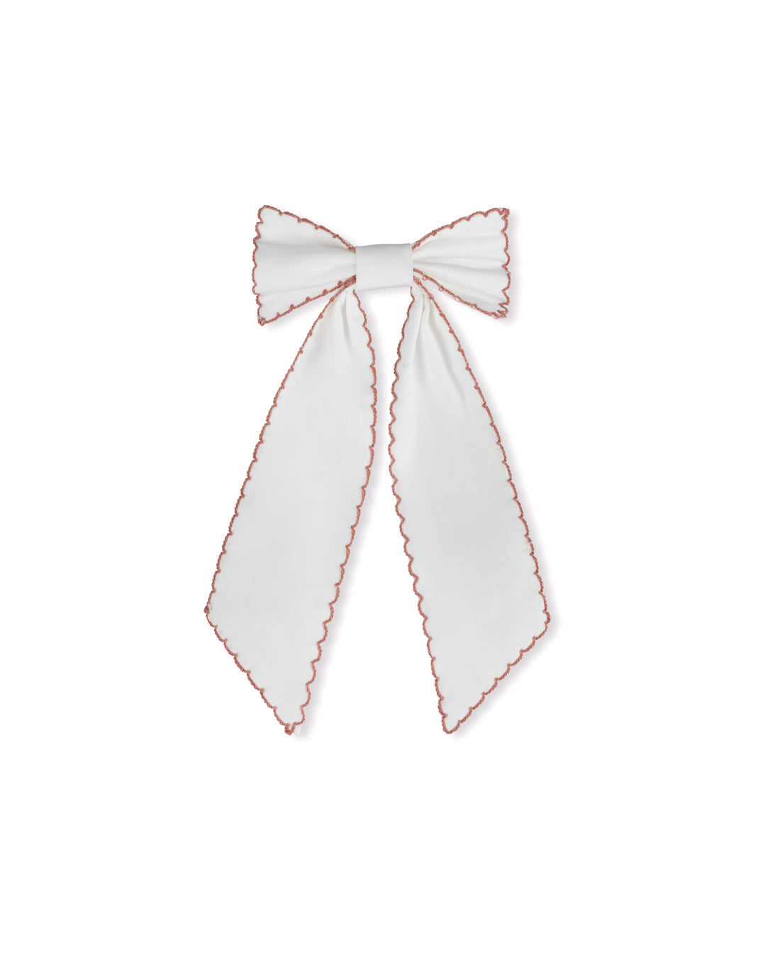 Poplin Scallop Trim Bow
