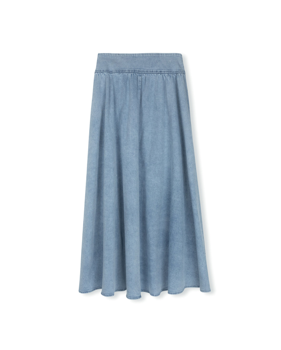 Denim Flared Skirt