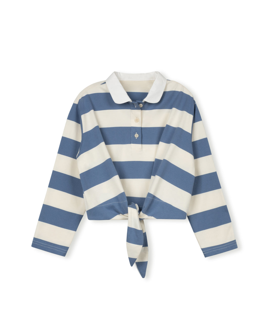 Wide Striped Tie Polo - Junees