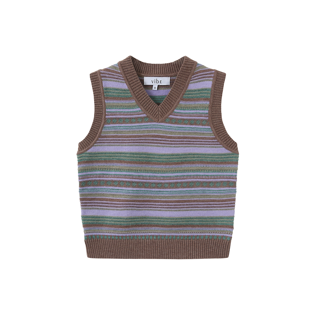 Chill Fairisle Knit Vest