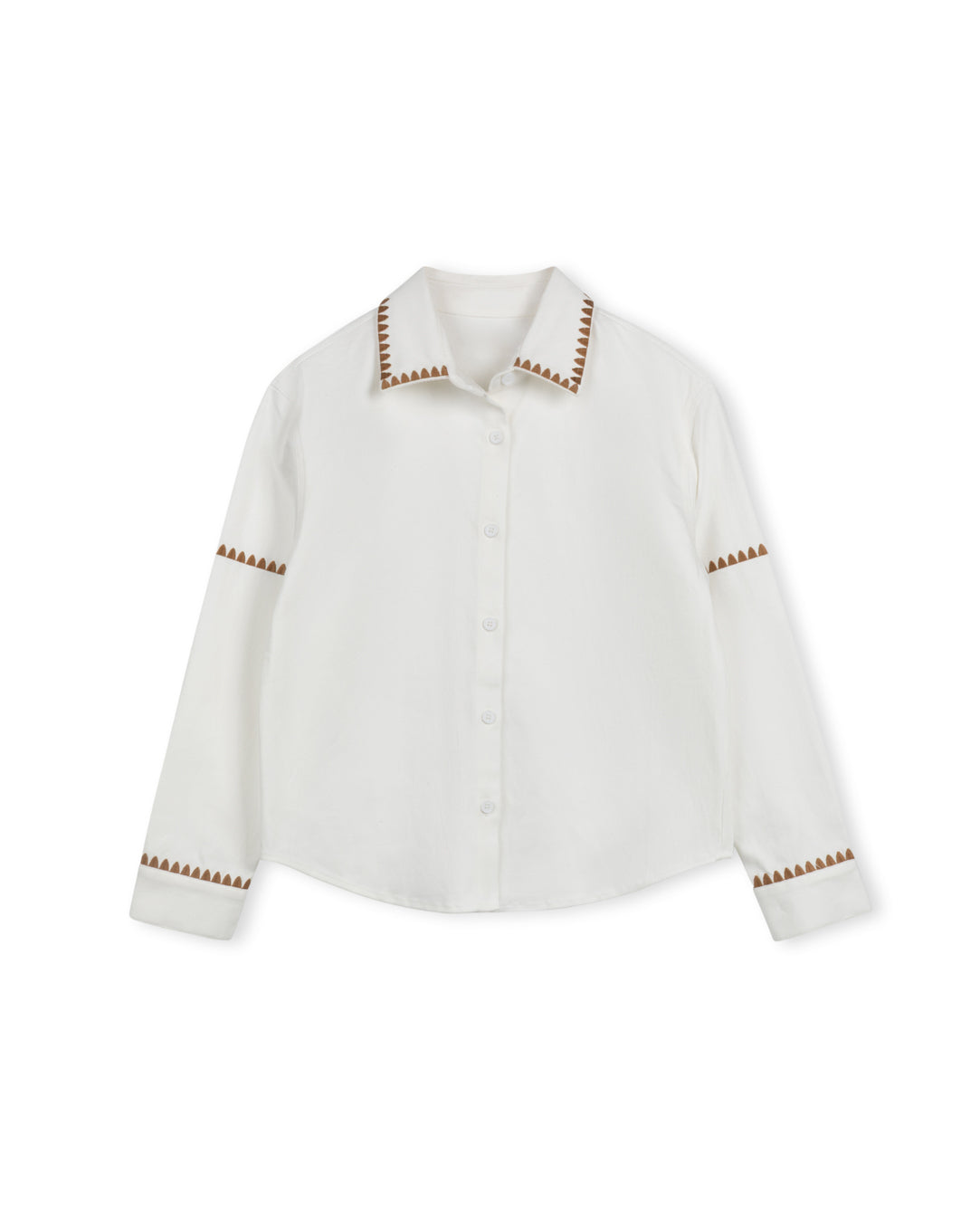 Denim Embroidered Button Down