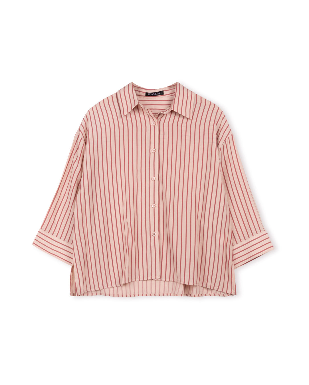 Addie Poplin Stripe Blouse W-17051
