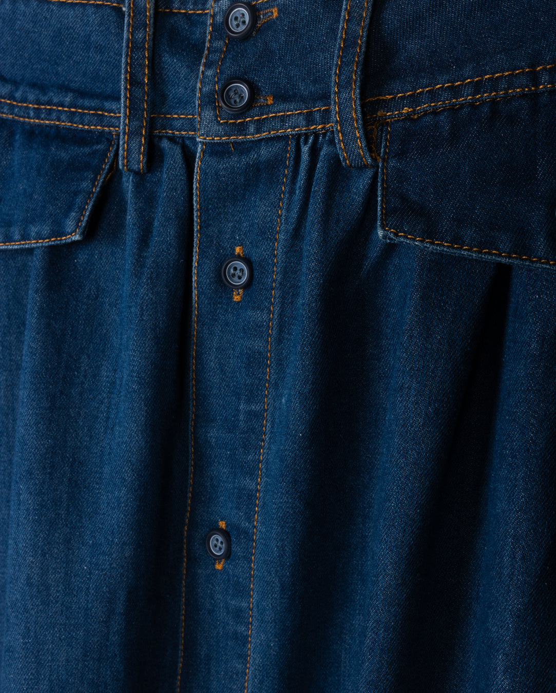 Chambray Denim Flair Skirt - Junees