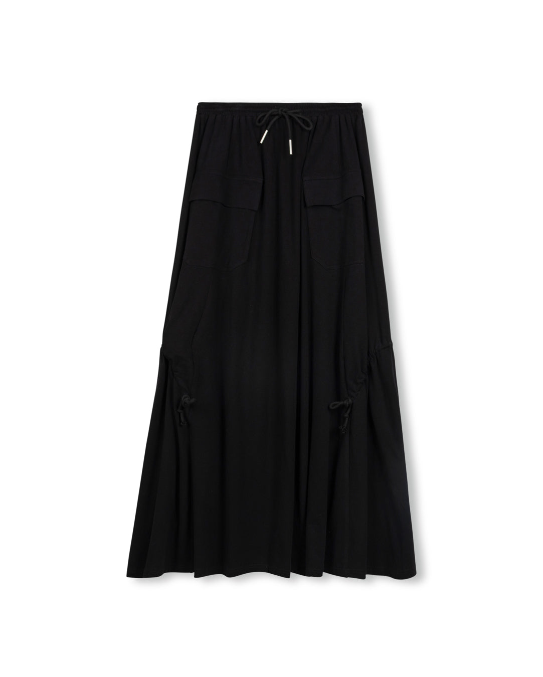 Crinkle Fabric Maxi Skirt - Junees