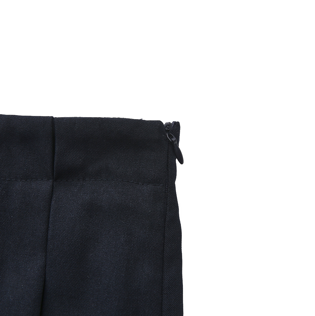 Halt Painted Pleated Midi Skirt