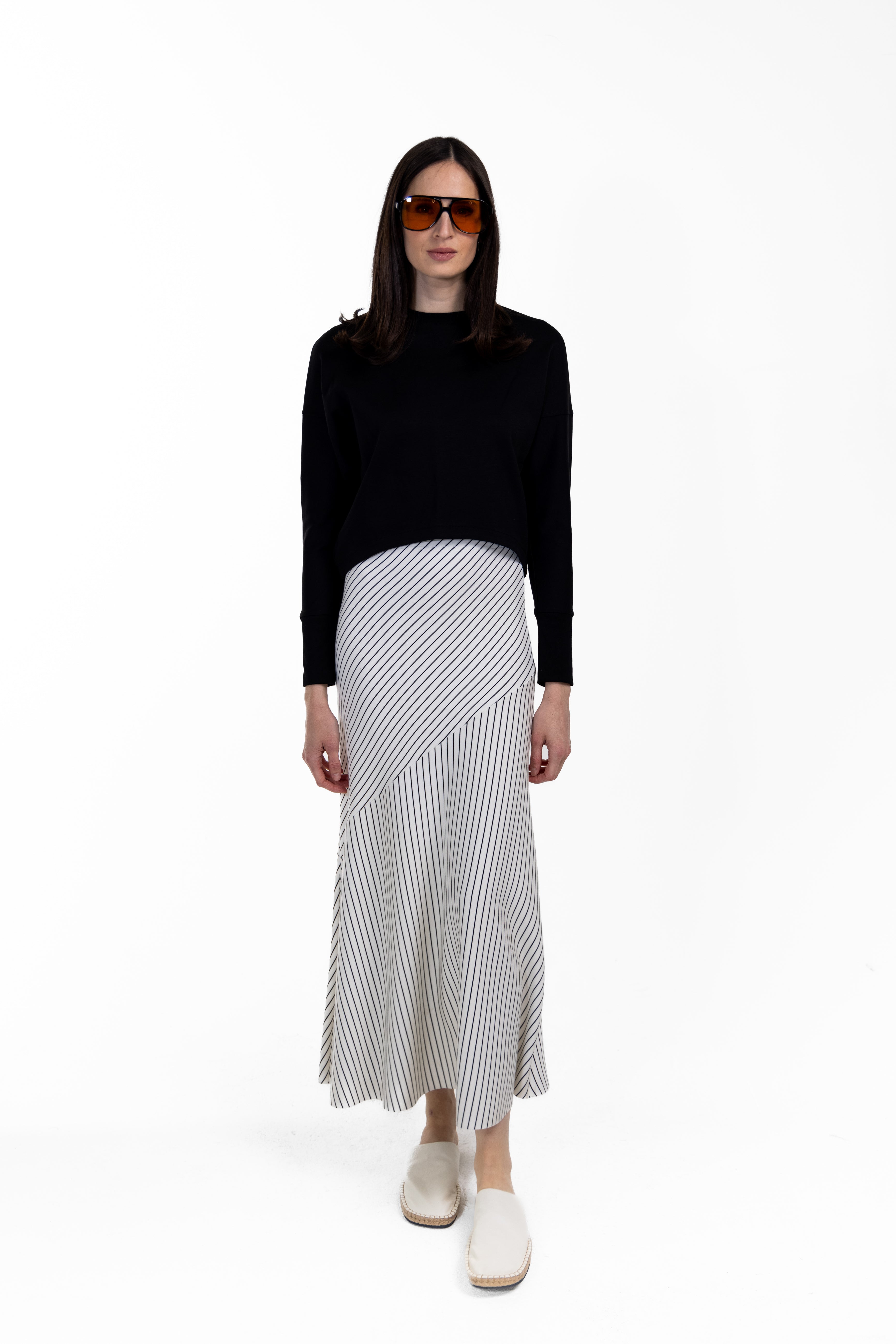 Stretchy Soft Maxi Skirt - Junees
