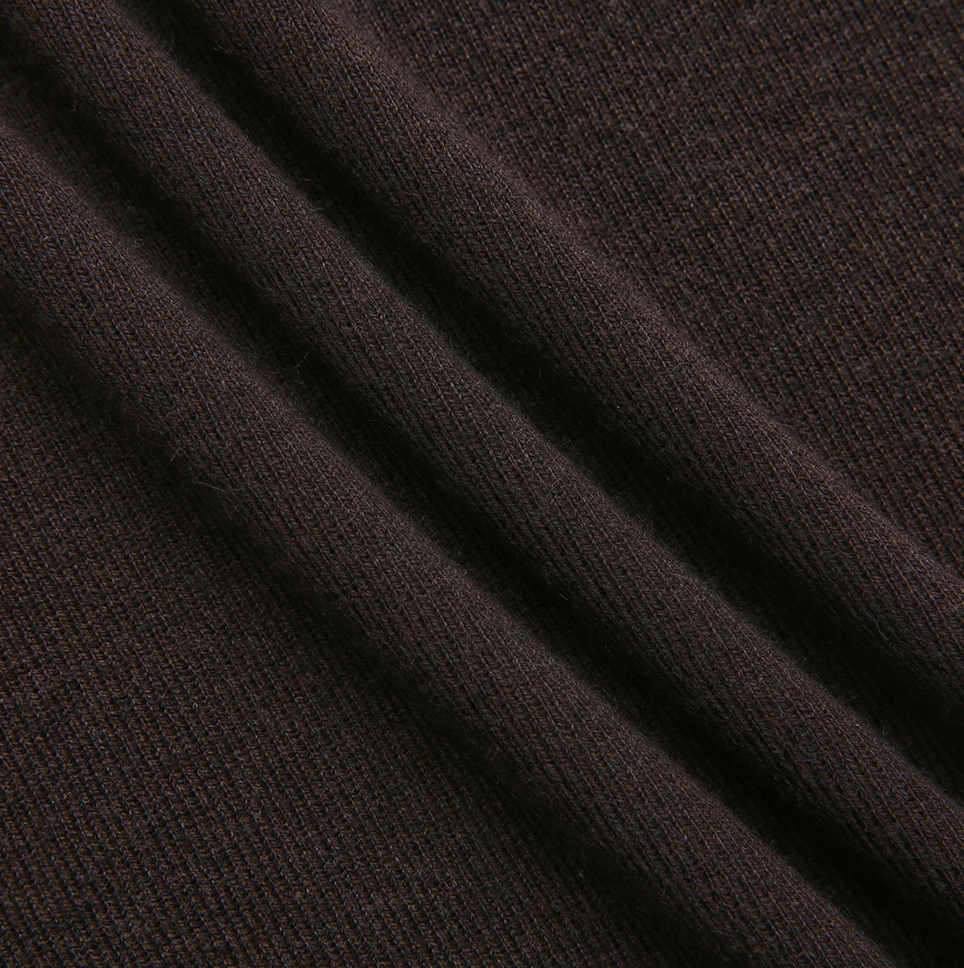 Flat Knit Ruffled Edge Neck Sweater
