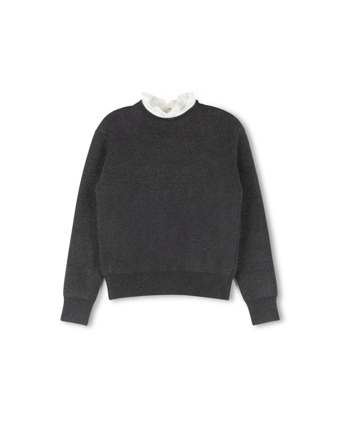 Gilt Ribbed Collared Sweater