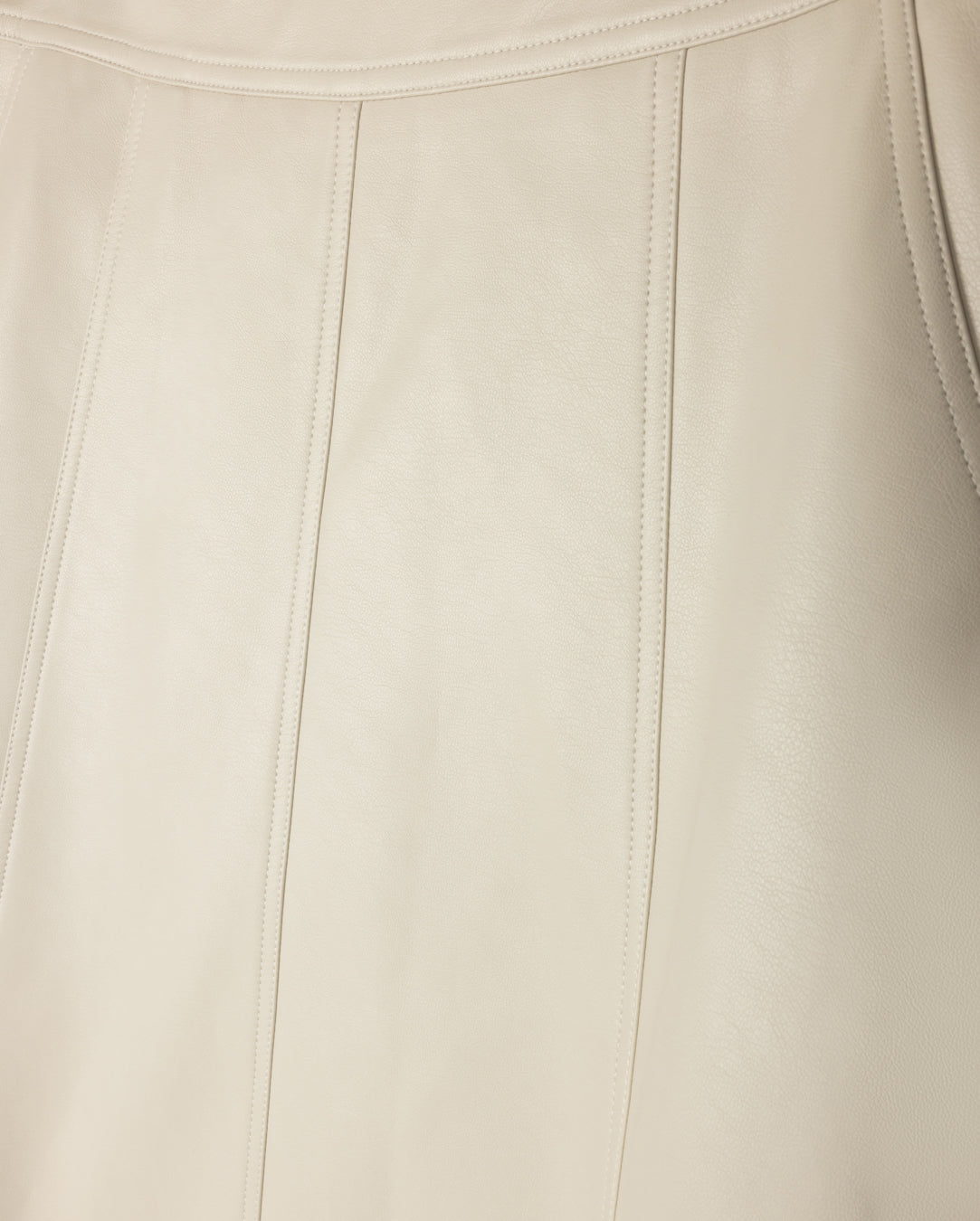 Leather Seam Detailed A Line Skirt