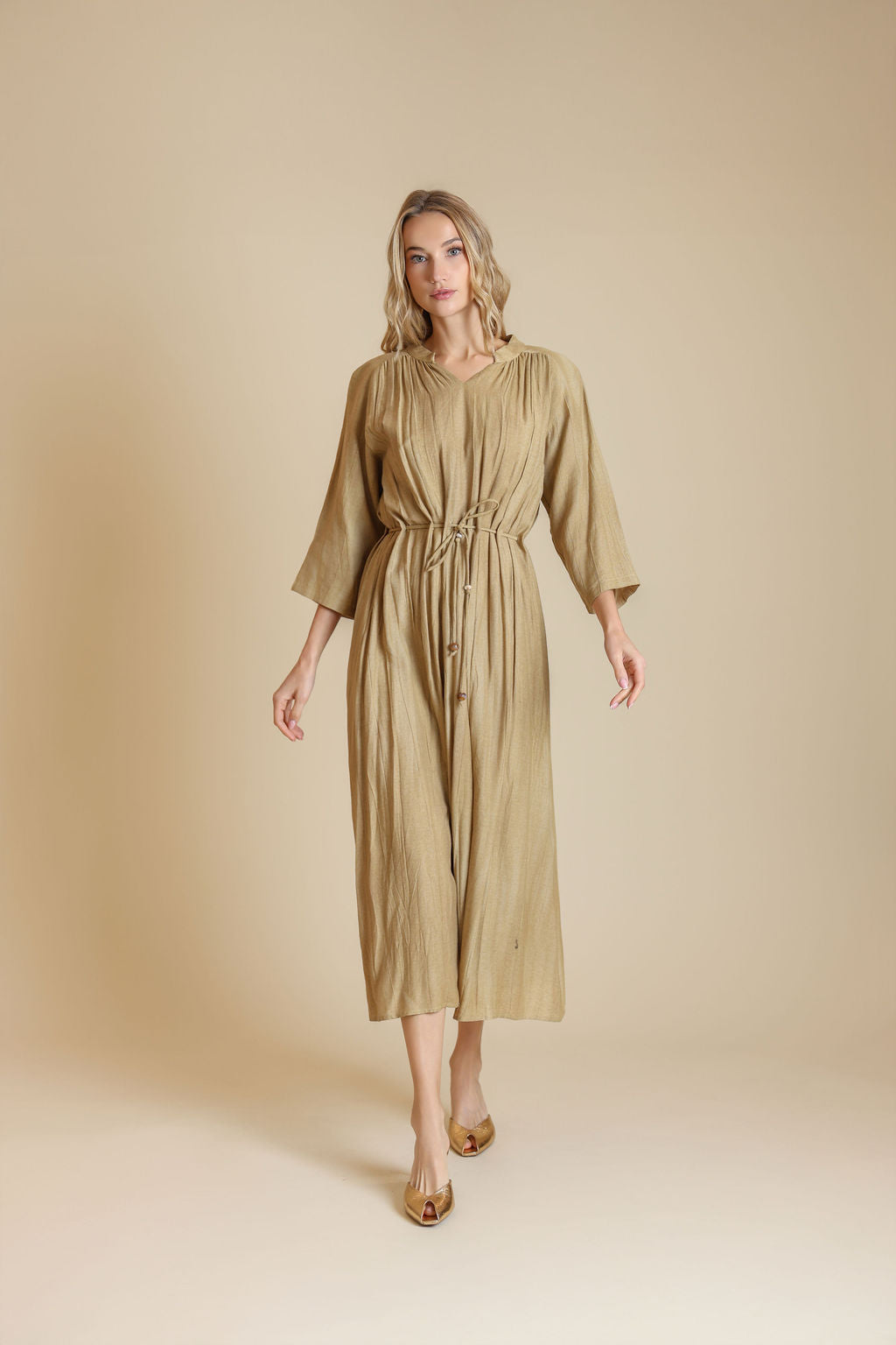 Gauzy Linen Dress