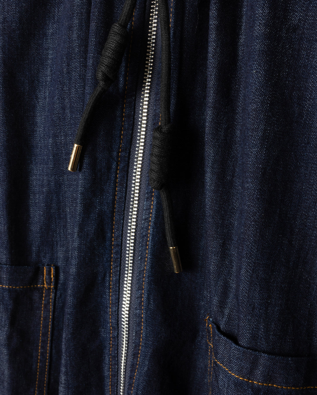 Denim Swing Zipper Dress