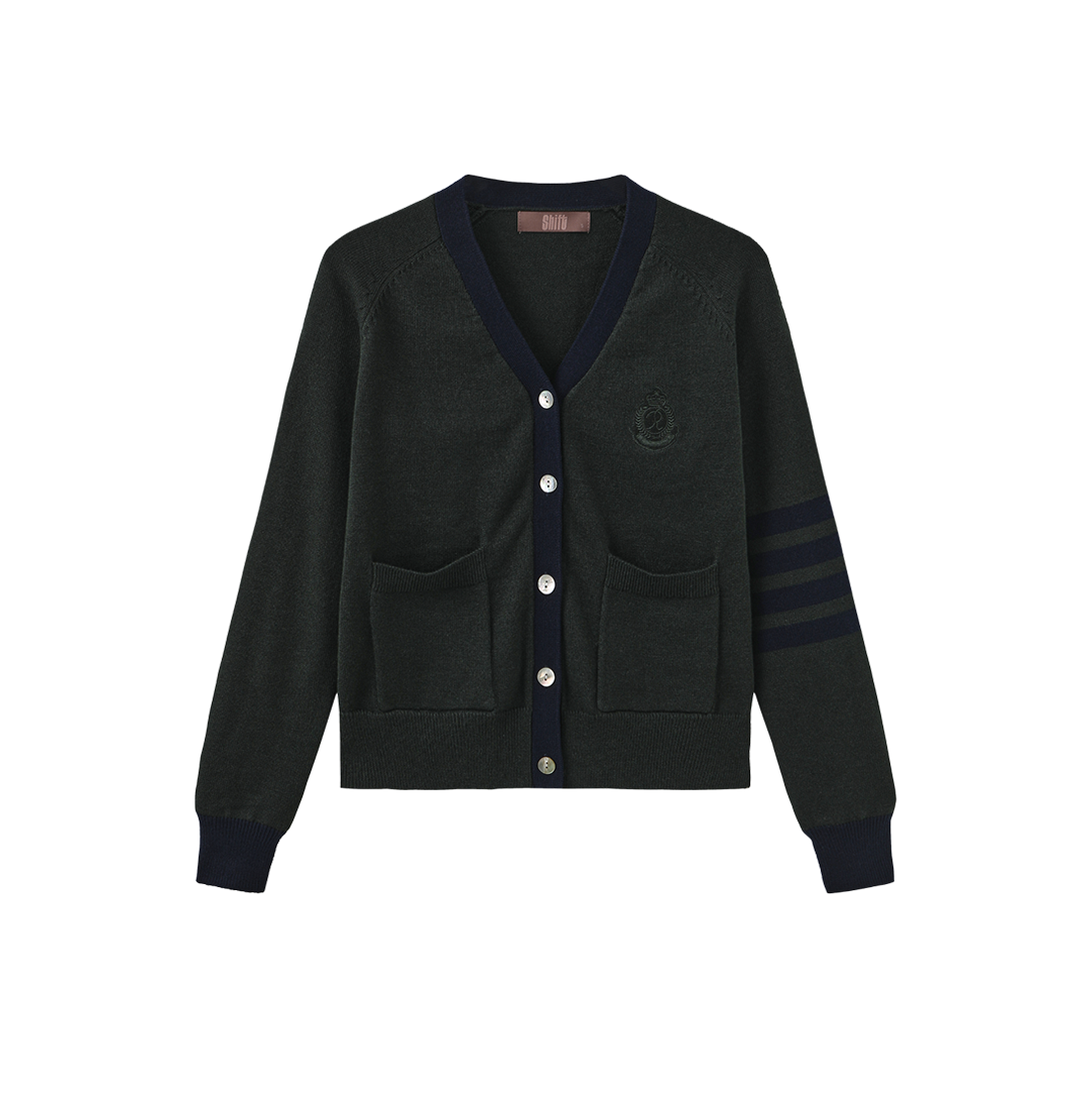 Crest Stripe Cardigan