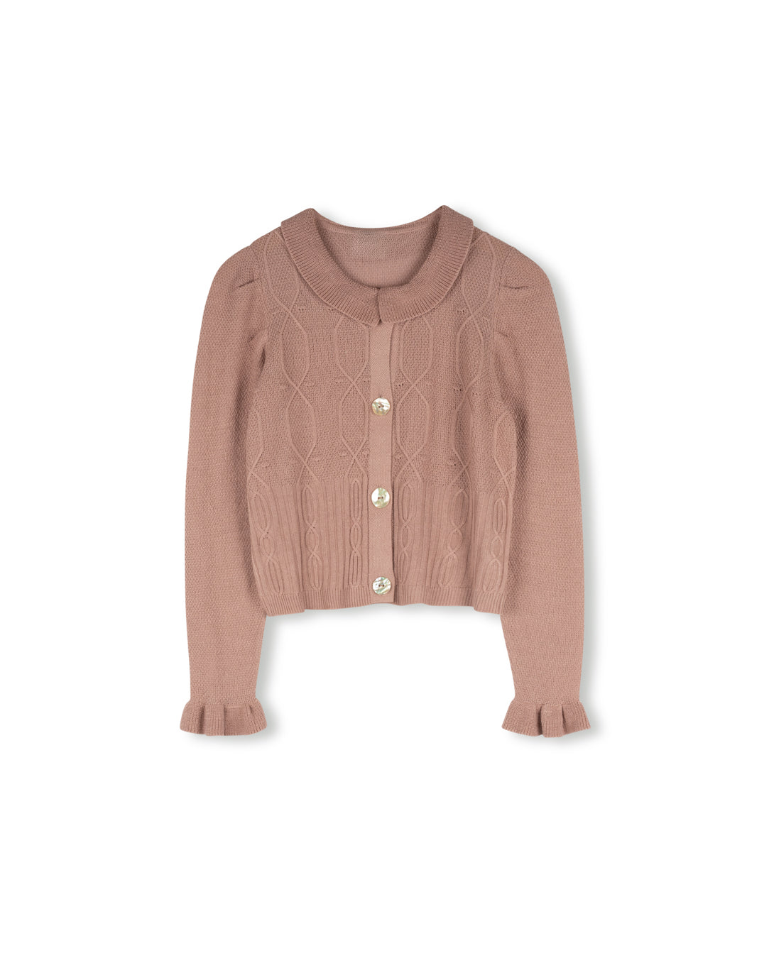 Ruffle Knit Cardigan