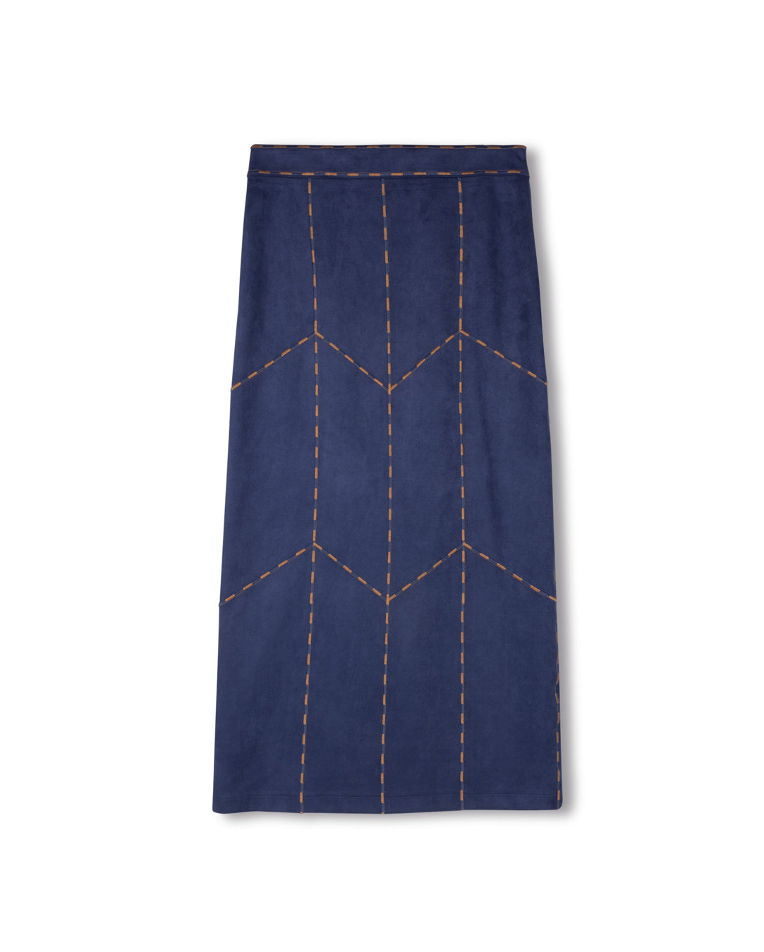 Cavelle Suede Button Down Skirt