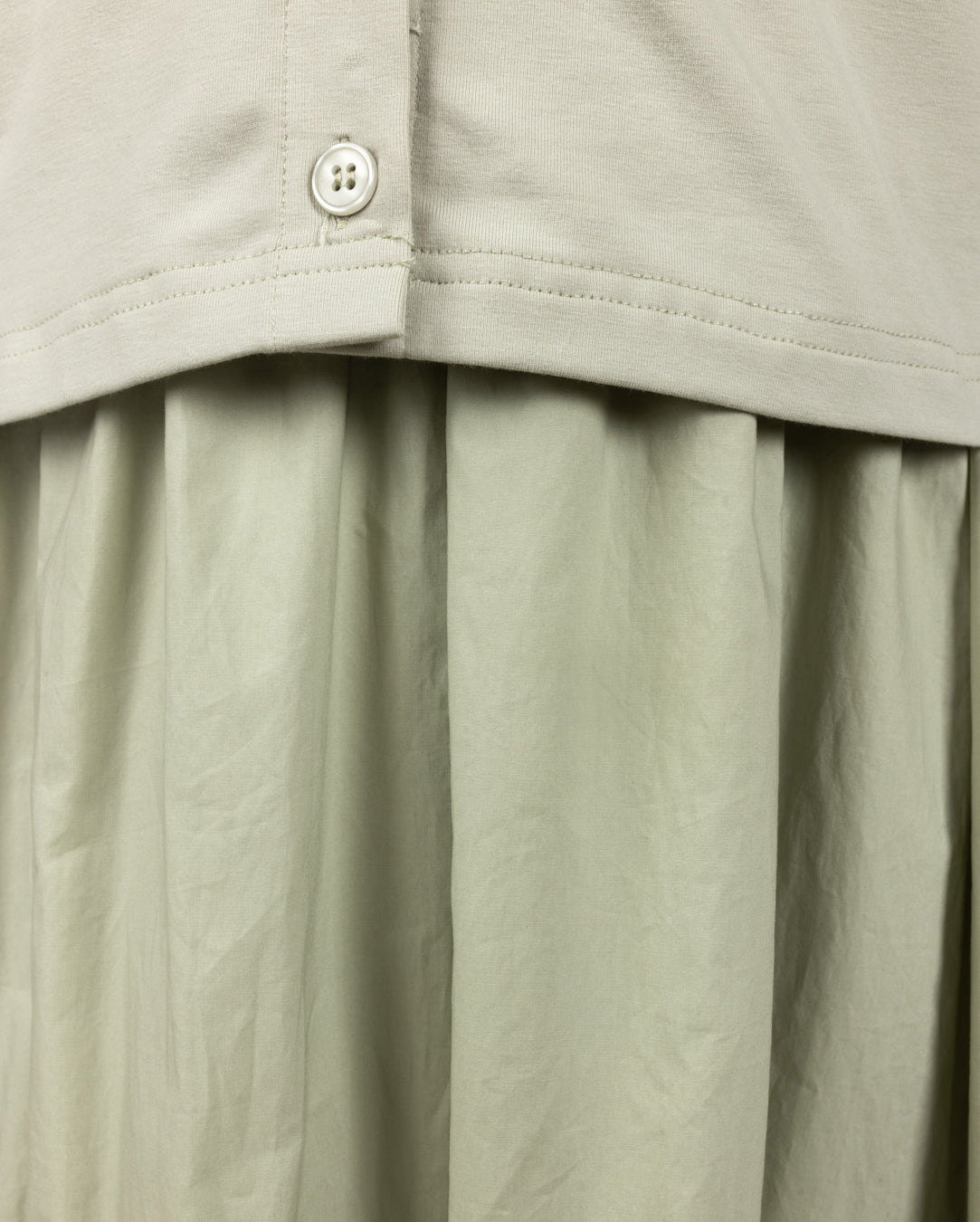 T-Shirt And Poplin Jumper