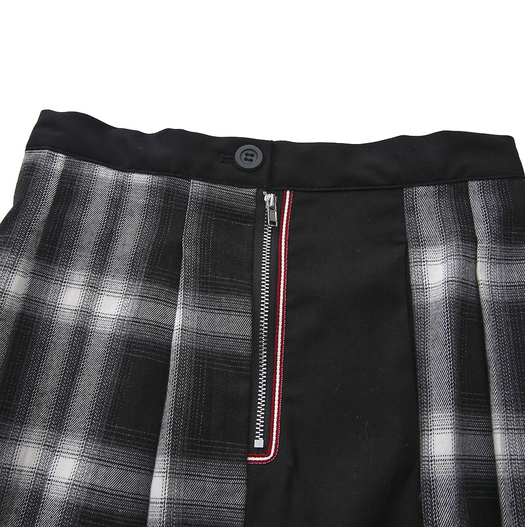 Elisa Plaid Midi Skirt