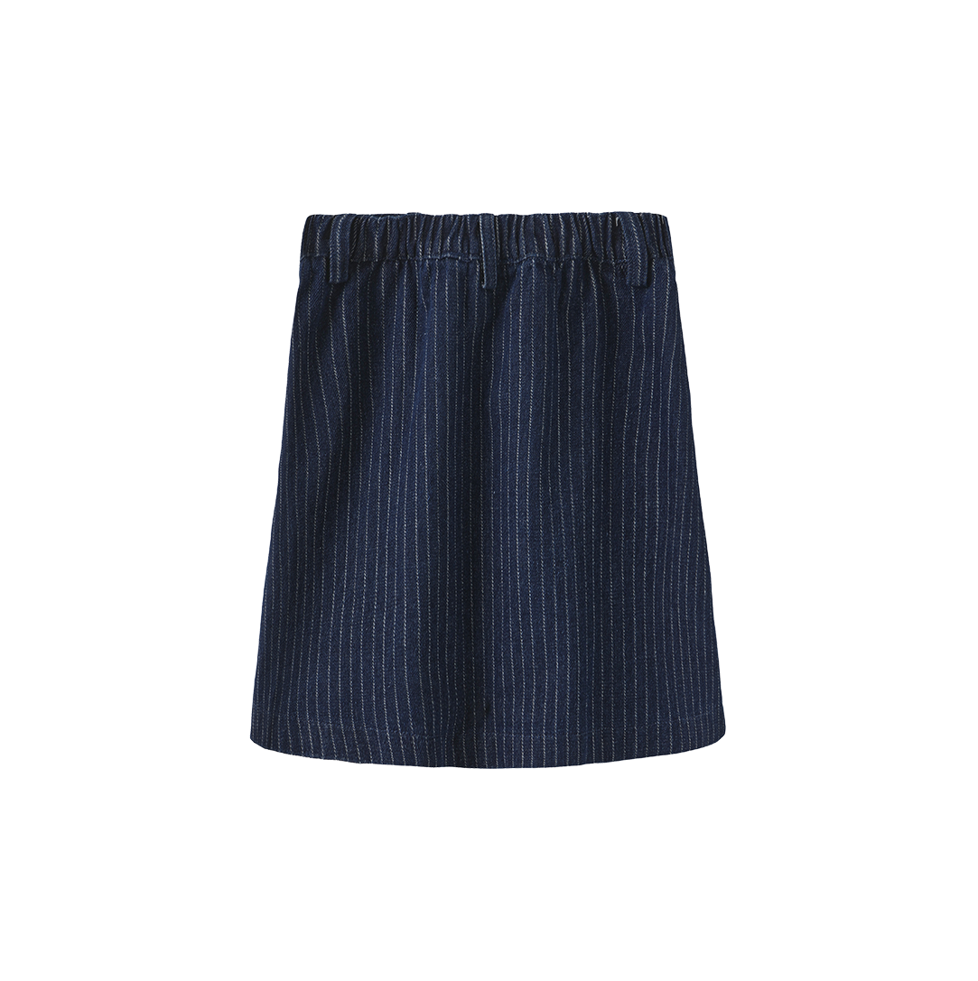 Lali Pinstriped Denim Skirt