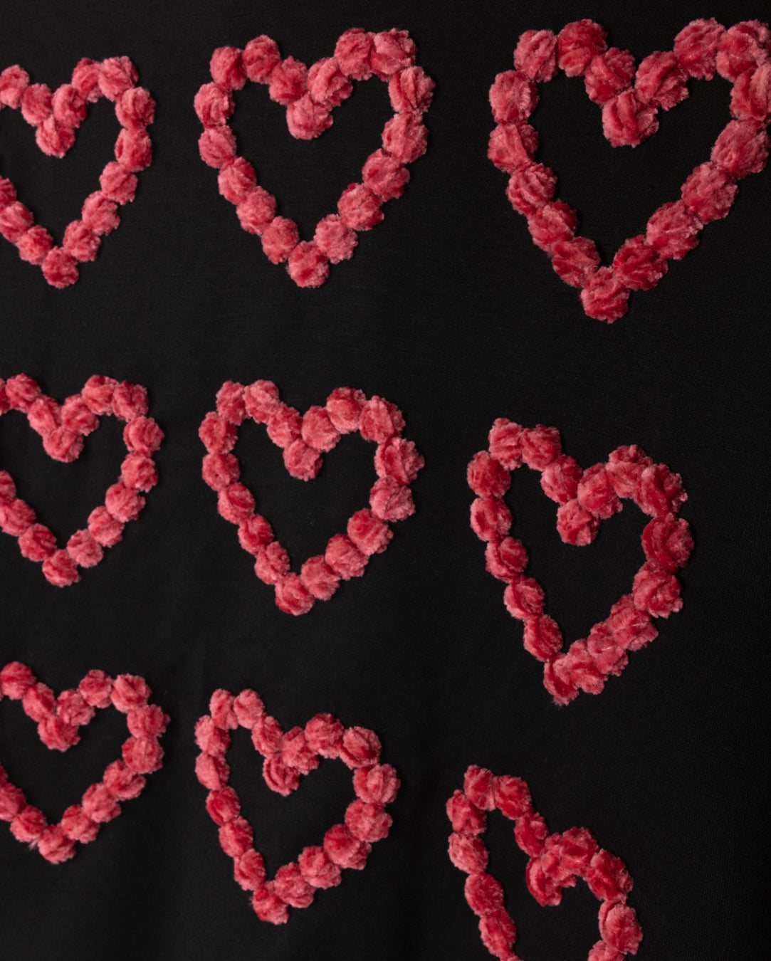 Pom Pom Heart Sweatshirt C-21891