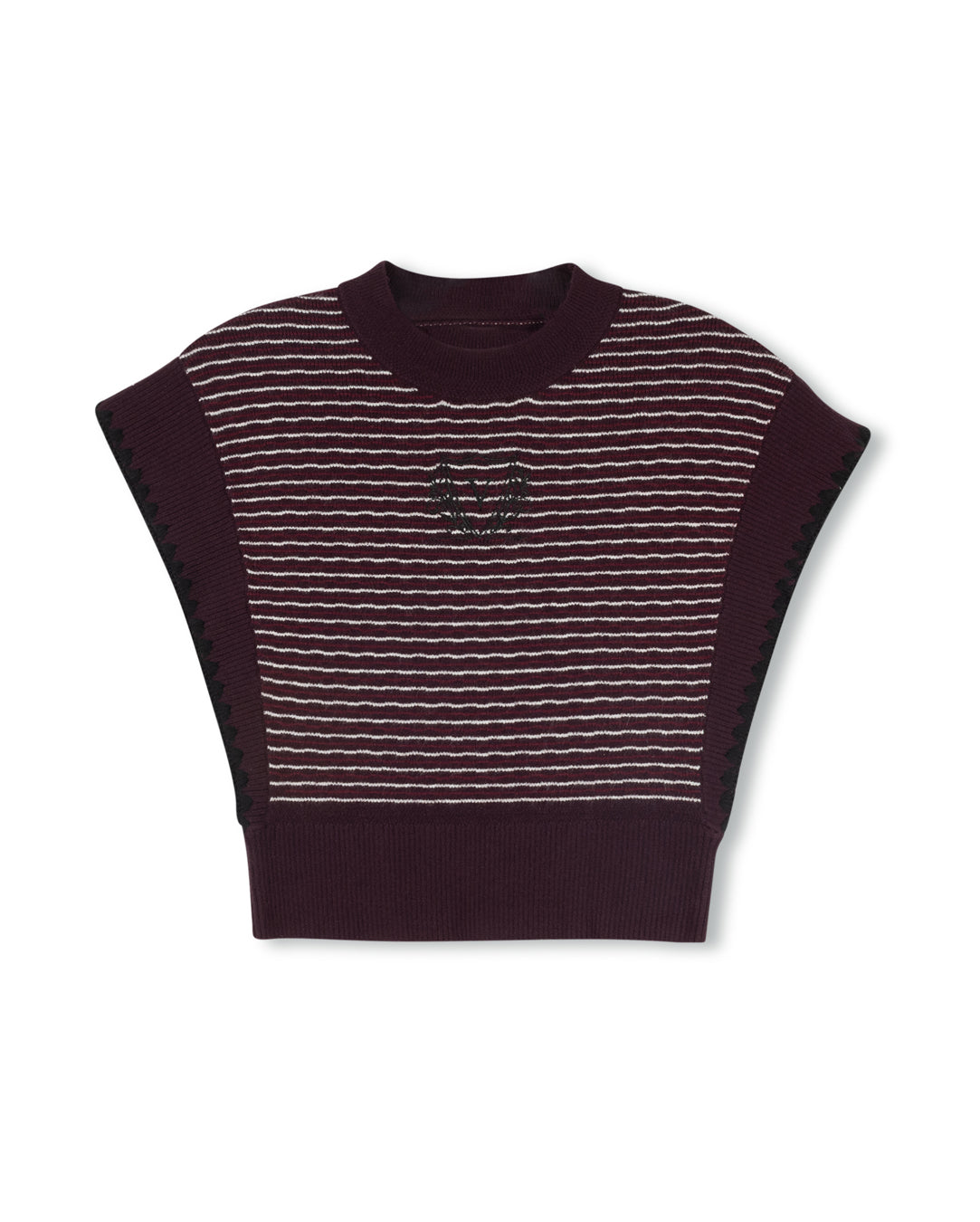 Off Shoulder Knit Vest