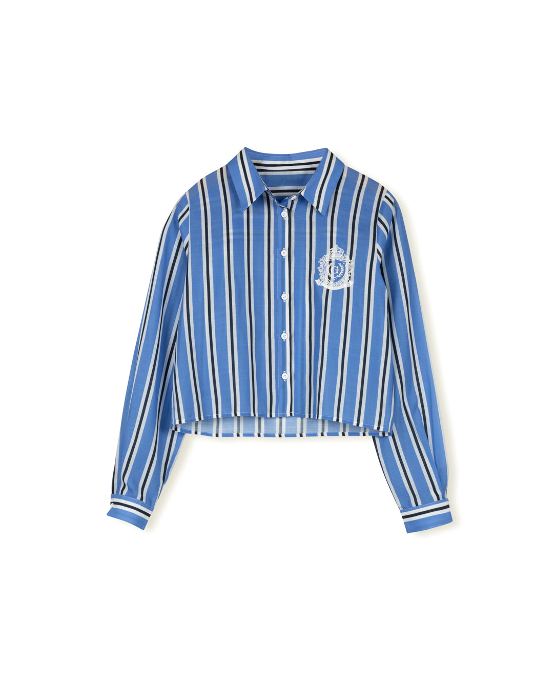 Embroidered Striped Blouse