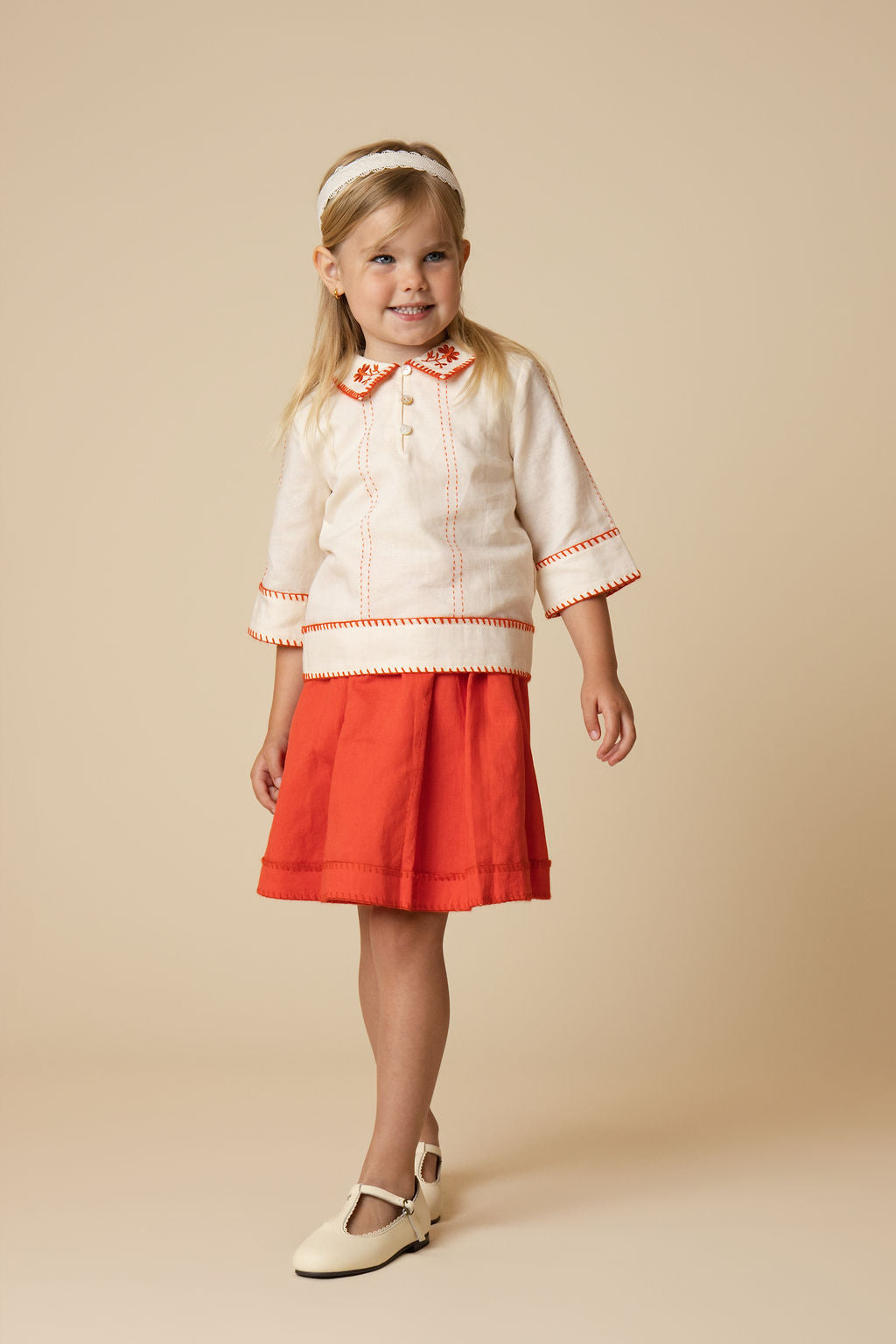 Rebecca Detailed Stitch Blouse - Junees