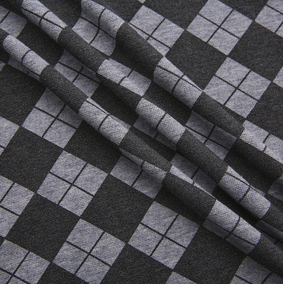 Argyle Print Turtleneck